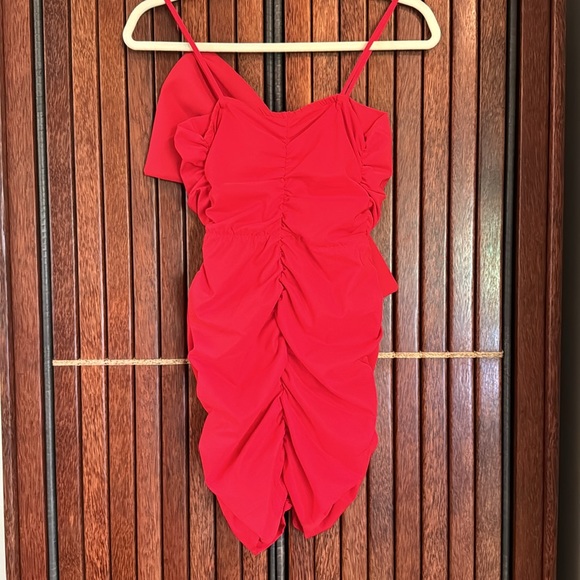 ZARA RUCHED BOW DRESS - Picture 5 of 8